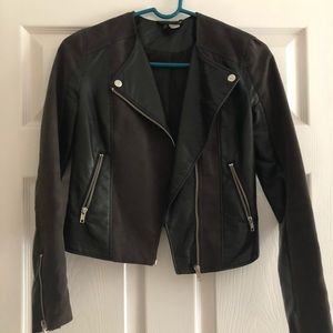 Faux leather jacket
